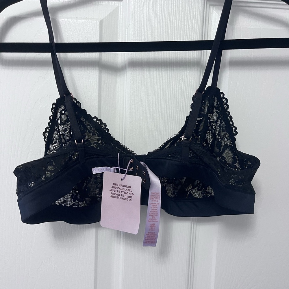 SAVAGE X FENTY FLORAL LACE AND MESH BRALETTE - Picture 8 of 10